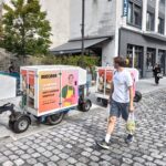 Exemple de la campagne sur vélo publicitaire de la campagne de communication de Wecasa.